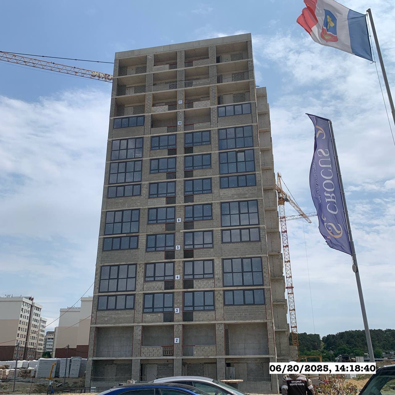 Ход строительства ЖК Крокус, 2025 Июнь