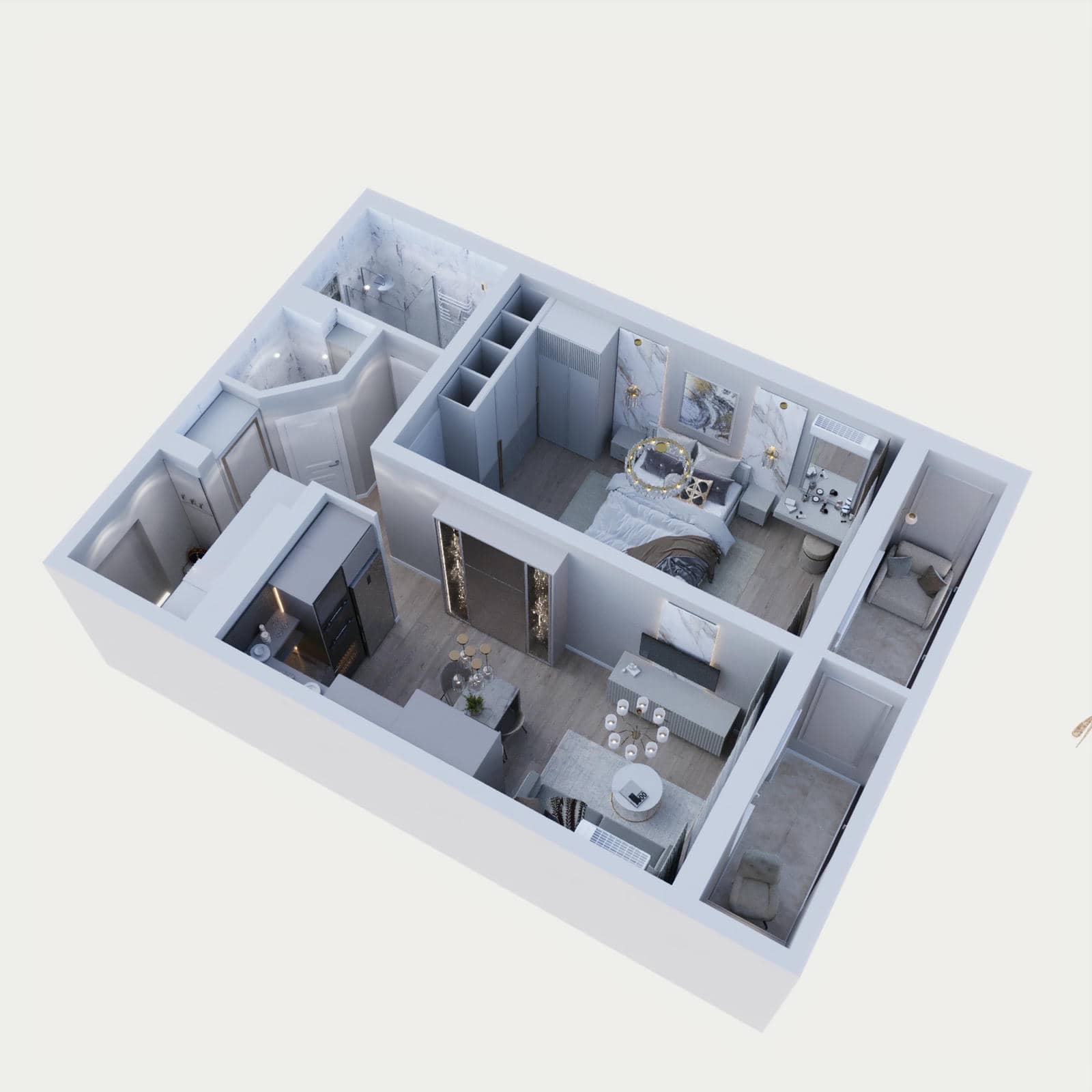 2 кк, 51,76 м², Вариант 3