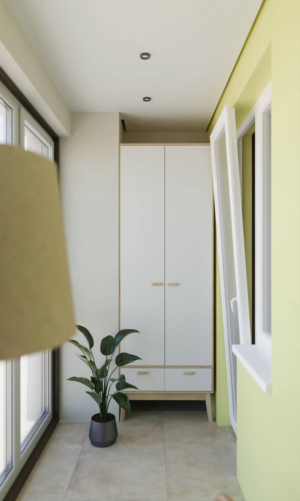 2 кк, 60,85 м², Вариант 2